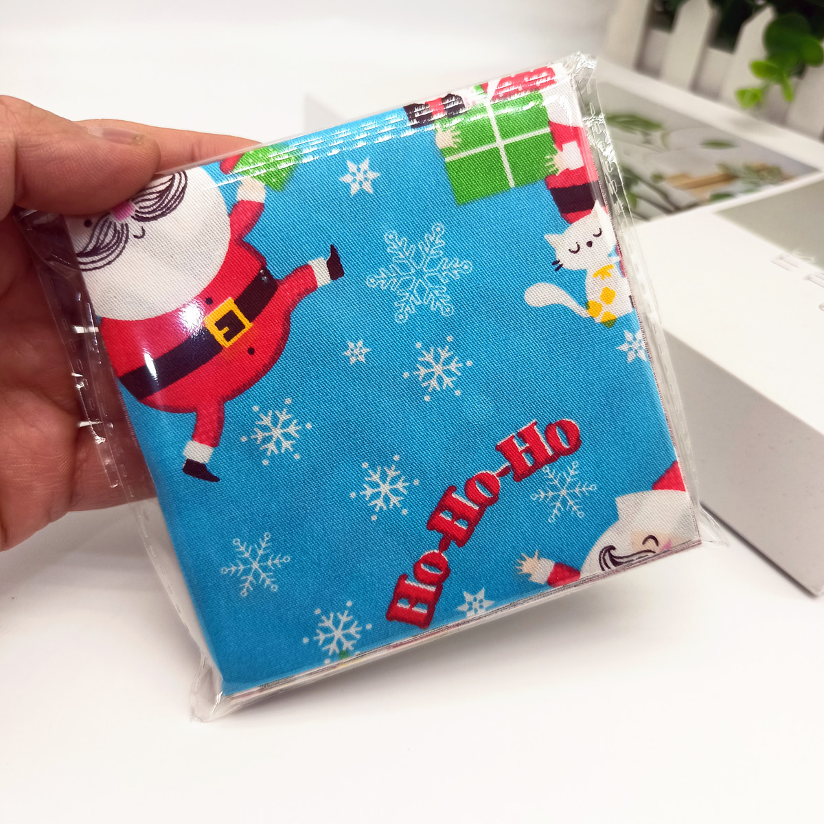 New Christmas Series Small Cloth Strips Small Cloth Set Pure Cotton Christmas Pattern Decorative Strips DIY Patchwork Ready Stock Wholesale