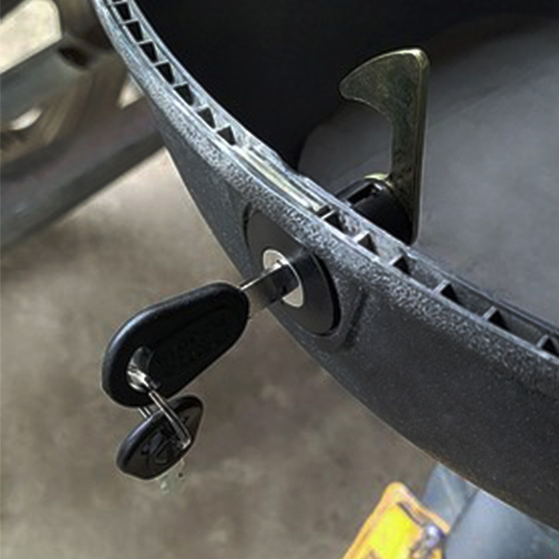 Electric Vehicle Trunk Lock Pedal Battery Motorcycle Rear Trunk Lock Metal Trunk Lock Cylinder Lock Hook Trunk Accessories