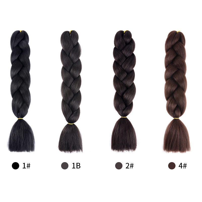 Hongxiu Carefully Selects - [Single Colorful] New Version of African Dreadlocks, Ponytails, Chemical Fiber, High Temperature Silk Colorful Wigs, Big Braids