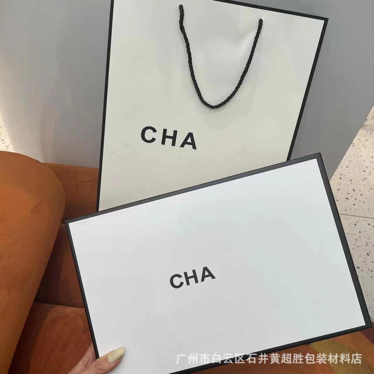 Аутентичные коробки для шарфов европейских и американских дизайнеров, подарочные коробки для одежды, коробки для сумок, подарочные сумки, комплект в наличии