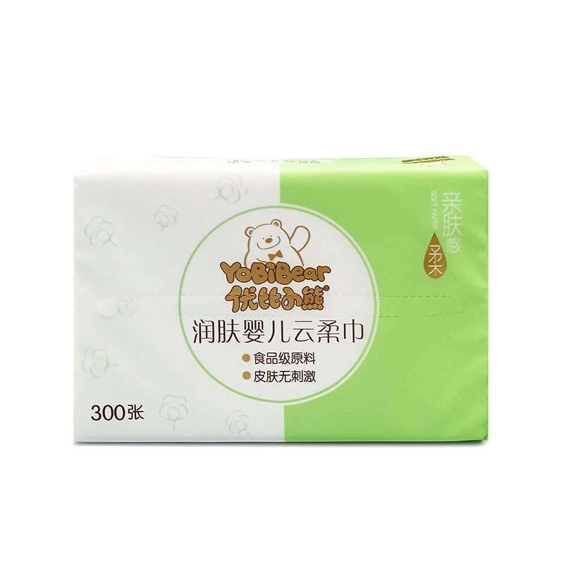 Ubi Bear Newborn Cloud Soft Tissue Baby Cream Moisturizing Soft Tissue 3 Layers 100 Pumps Baby Cream Soft Tissue