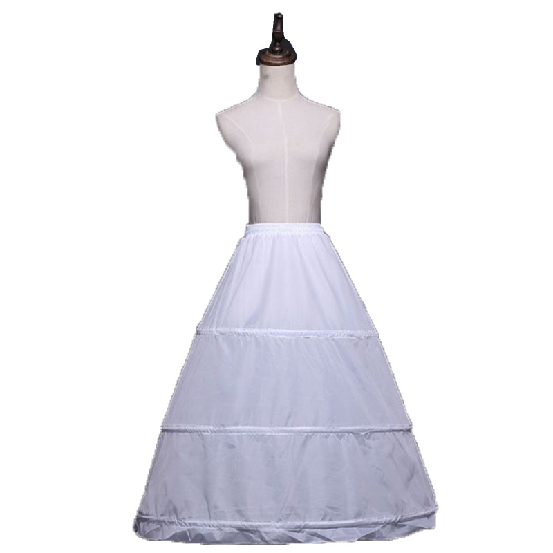 Factory direct supply wholesale three steel ring a layer of cloth elastic waist Velcro tether skirt wedding dress liner skirt
