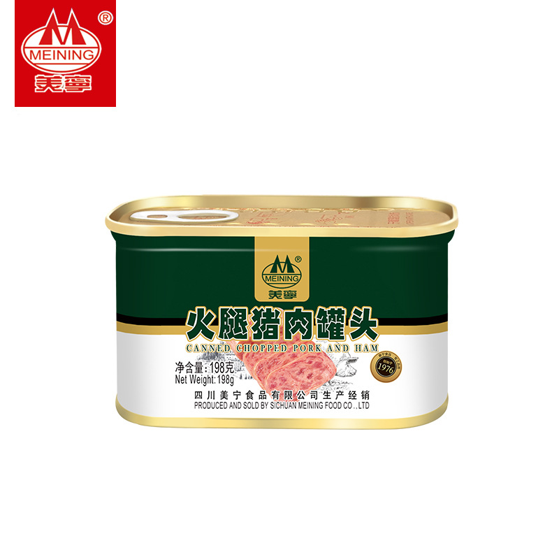 Meining Ham Pork Luncheon Meat 340g Ready-to-eat Canned Food Cooked Food Reserve Food Canned Hot Pot Luncheon Meat