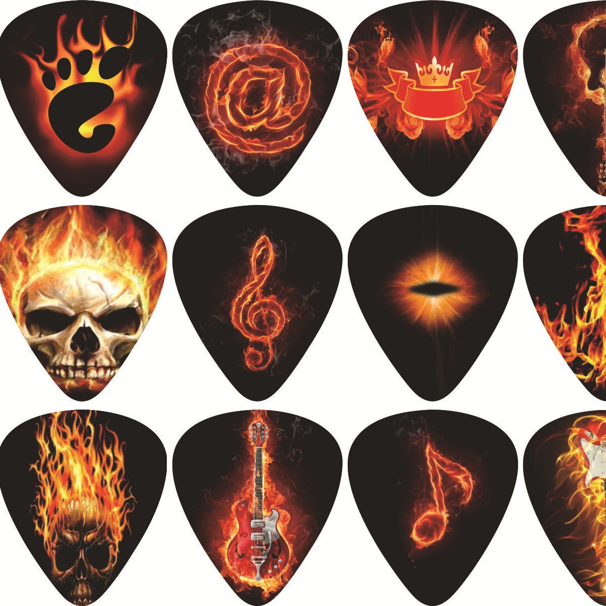 Guitar Pulling Film Celluloid Pulling Film Color Printing Pulling Film PICK Wood Guitar Pulling Film