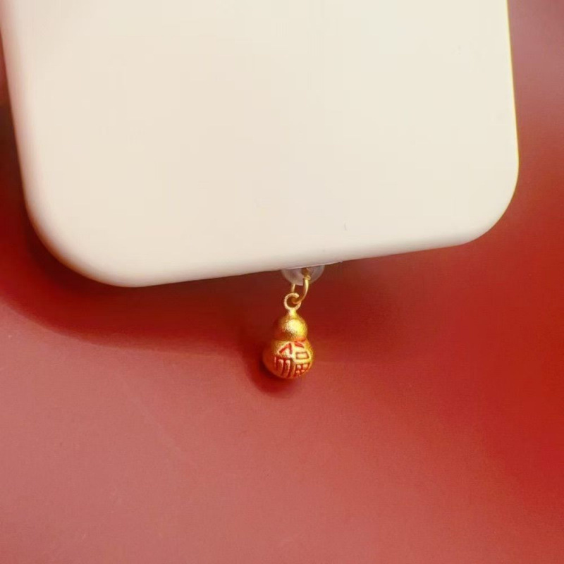 Oil-Dropping Sand Gold New Year's Hot-Selling Small Abacus New Tablet All-In-One Apple Earphones Android Phone Dust Plug