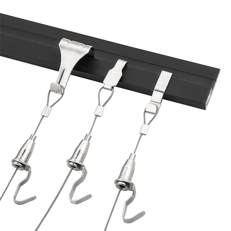 Painting exhibition gallery hanging painting line hanging painting rope factory wholesale hanging mirror line adjustable hanging hook wire rope hanging painting device