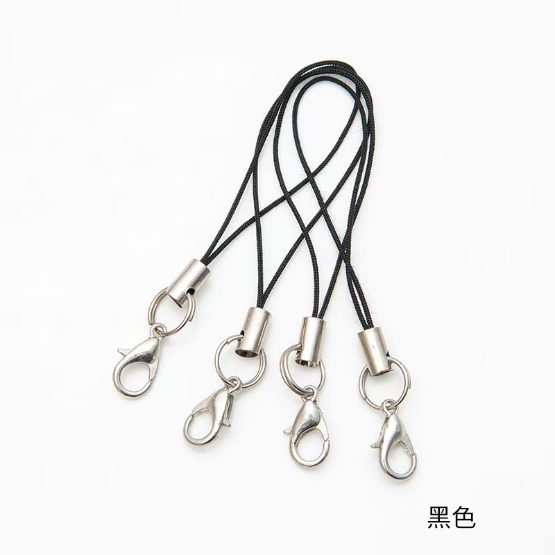 DIY Handmade Jewelry Materials Accessories Mobile Phone Rope Lanyard Lobster Buckle Small Lanyard Doll Colorful Lobster Buckle Rope