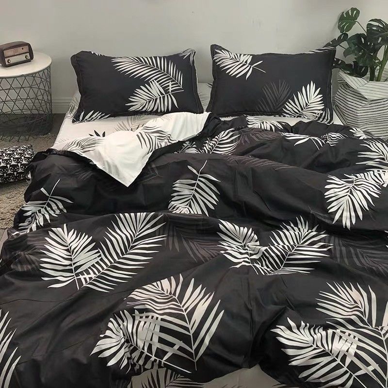 Plaid Thickeneded Twill Brushed Quilt Cover, Bed Bed Sheets Three-Piece Set, Four-Piece Set, Single-Piece Quilt Cover, Bedding