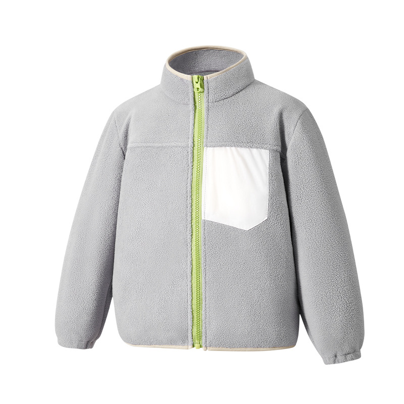Kk Tree Children's Fleece Jacket Boys' Fleece Liner Girls' Spring and Autumn Fleece Top 2025 New Style