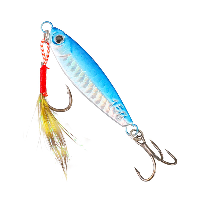 Floating Long-Distance Cast Iron Plate Lead Fish Lure, All-Water Layer, for Mandarin Fish and Bass, Freshwater and Sea Fishing, Imitation Bait, Lead Fish Wholesale