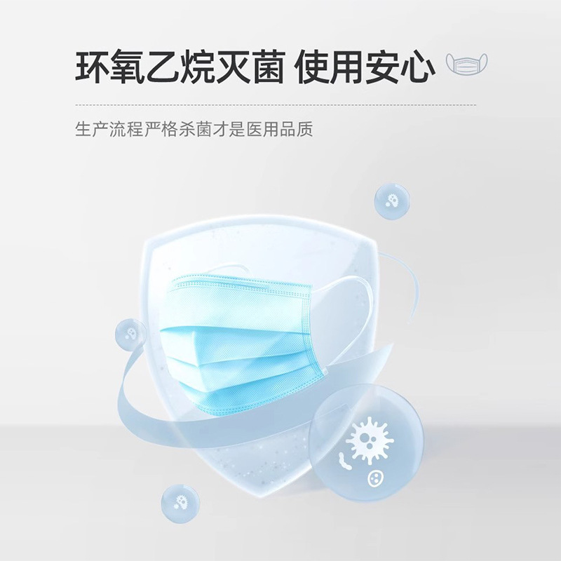 Medical surgical masks 100 individually packaged children's safety protection medical grade disposable masks wholesale