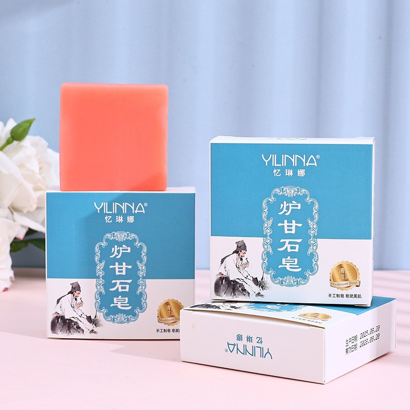 [Yilina] Calamine Soap Handmade Essential Oil Soap Handmade Soap Cleansing and Moisturizing 70g