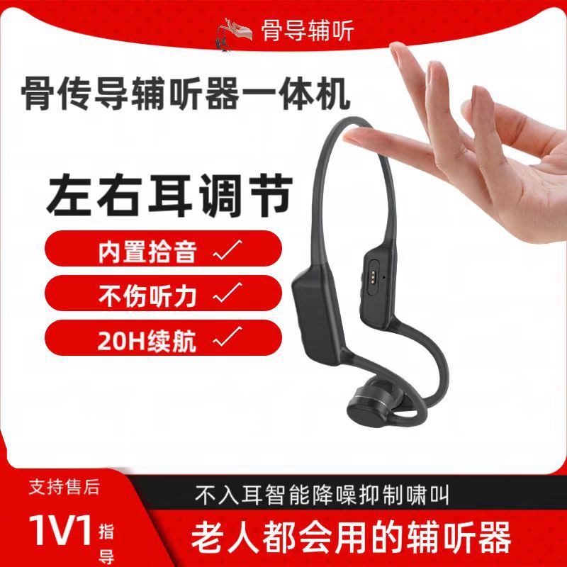 New Bone Conduction Hearing Aid for the Elderly, Behind-The-Ear Special Bone Conduction Auxiliary Listening Smart Hearing Aid Device
