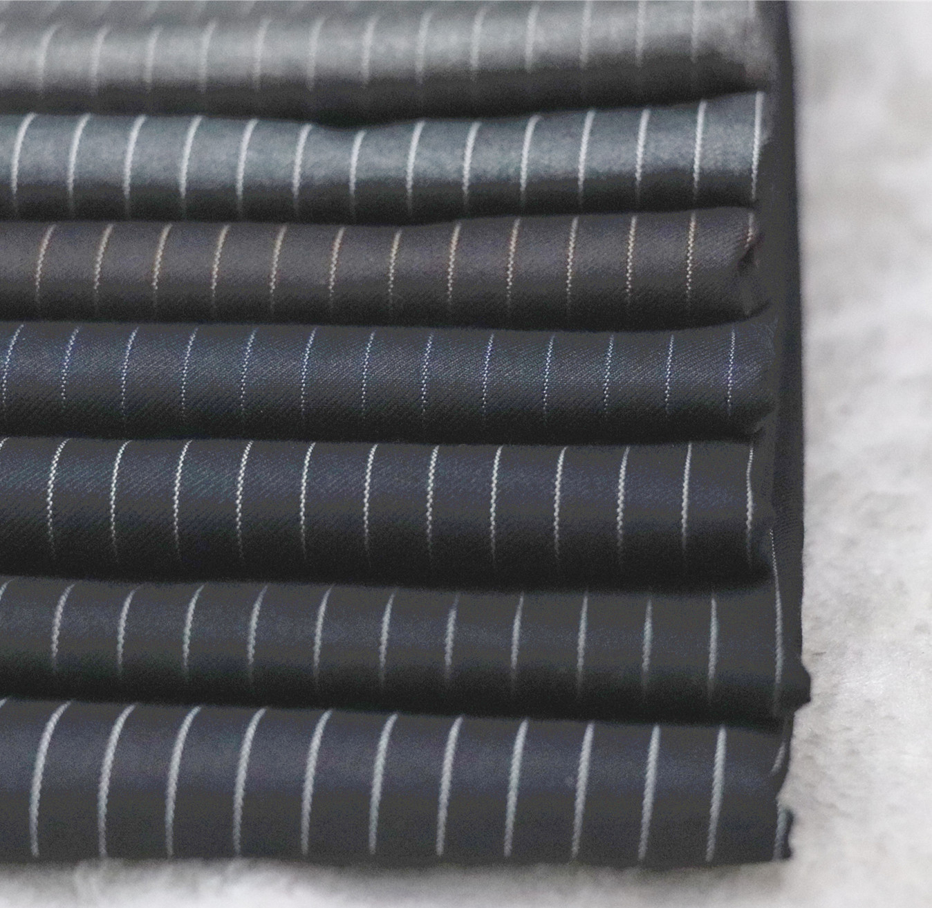 Factory striped tr fabric twill 320g suit business wear fabric spring and summer suit fashion fabric wholesale