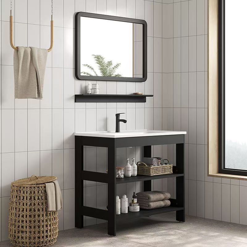 Simple Bathroom Cabinet Balcony Small Washbasin Integrated Extremely Narrow Washbasin Ultra-Narrow Washbasin Simple Small Apartment