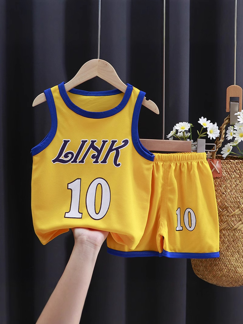 Children's Clothing Summer Children's Suits Quick-Drying Sportswear Vests Boys Baby Basketball Uniforms Summer Vest