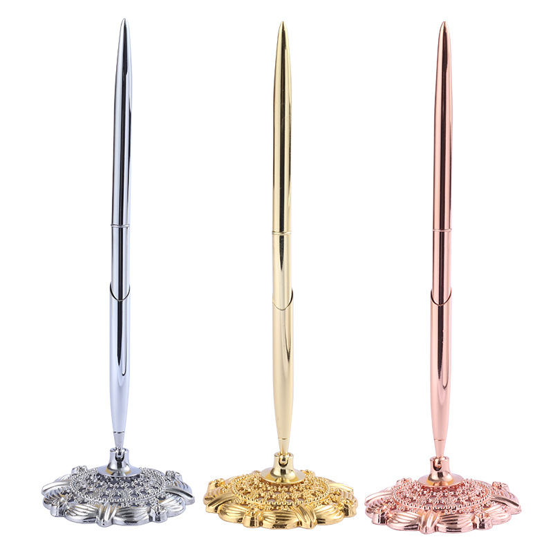 Fashion New Metal Ballpoint Pen plum stand table pen creative table pen ballpoint pen