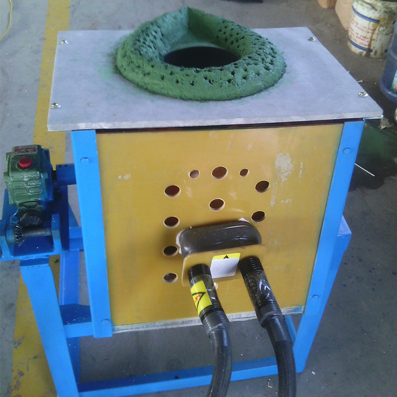 Factory direct supply medium frequency melting furnace dumping type small melting gold silver copper aluminum iron scrap metal medium frequency induction heating furnace