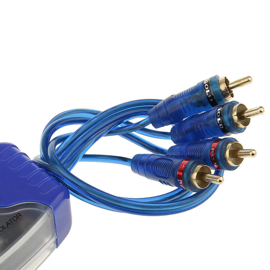 Car 4RCA audio ground loop noise filter audio frequency converter eliminate current signal rated current 50W