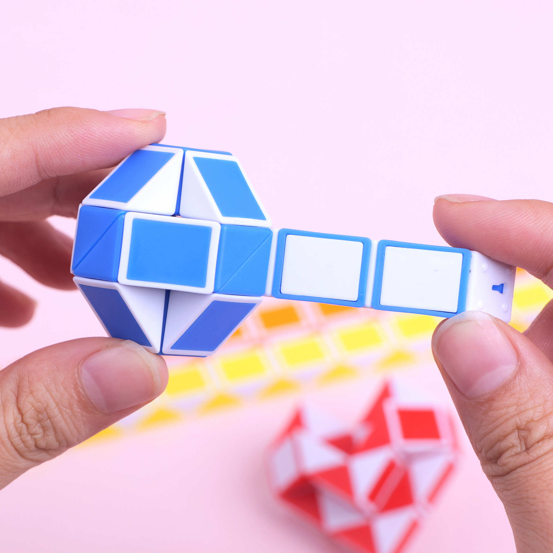 Мини Магическая Линейка Разнообразная 24-сегментная Складная Кубик Рубика Пазл Образовательная Игрушка Подарок для детского сада