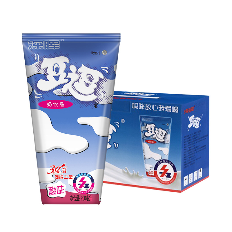 Shenhui douxing student breakfast milk full box 16 boxes of lactic acid drinks children's milk 200ml douxing sour milk wholesale
