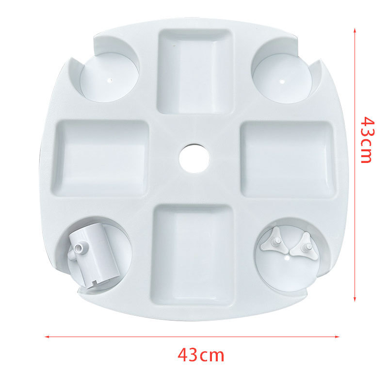 Beach Umbrella Garden Umbrella Accessories Outdoor Fruit Plate Beverage Small Table Board Camping Outdoor Simple Storage Large Umbrella Plate