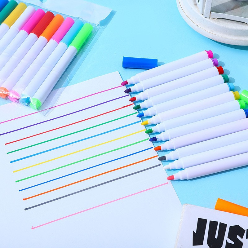 Factory wholesale student highlighter office color pen key line watercolor pen LED light board pen