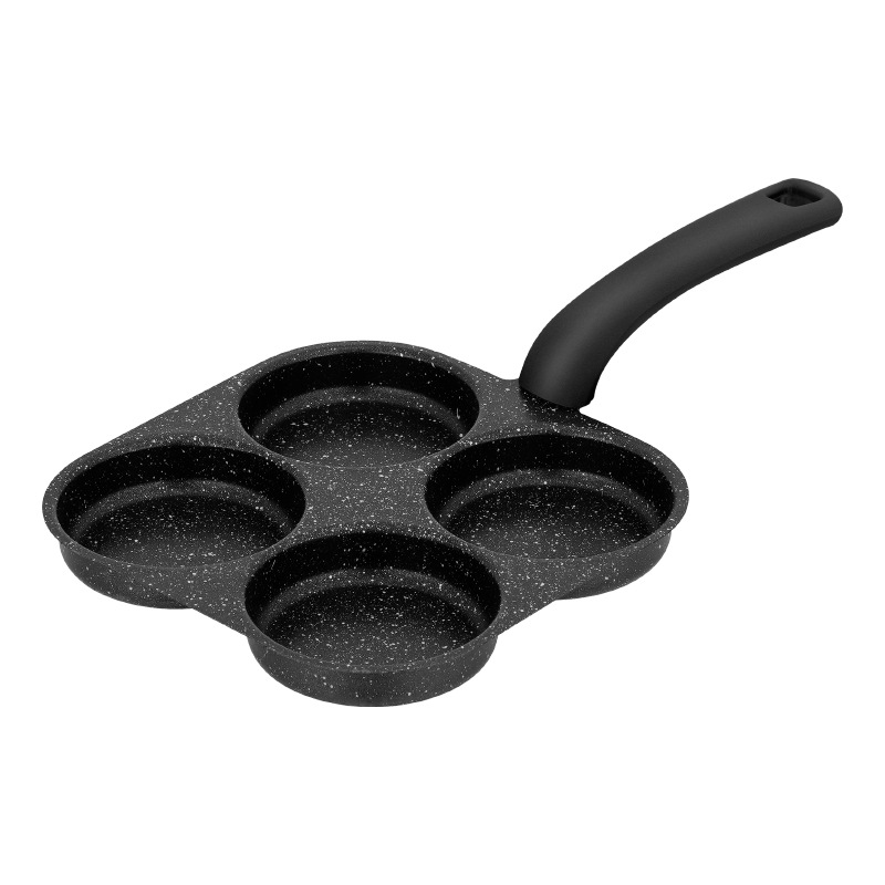 Breakfast Pan Fried Egg Four-hole Egg Hamburger Frying Pan Non-stick Pan Fried Egg Artifact Small Pancake Pan Household