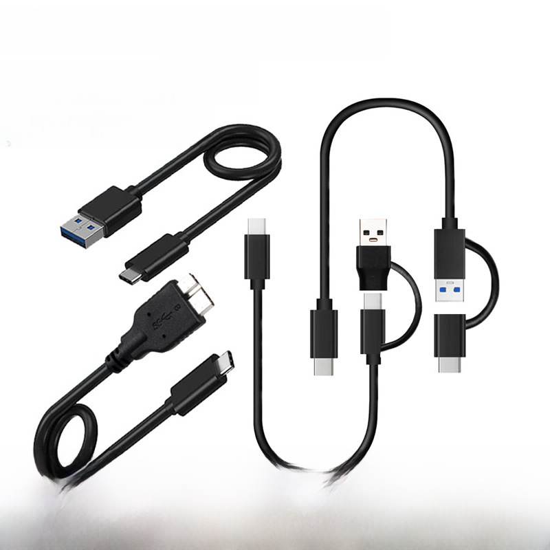 micro-B to type-C mobile hard disk data cable USB3.1 type-c to 3.0 data cable 10GB3.1