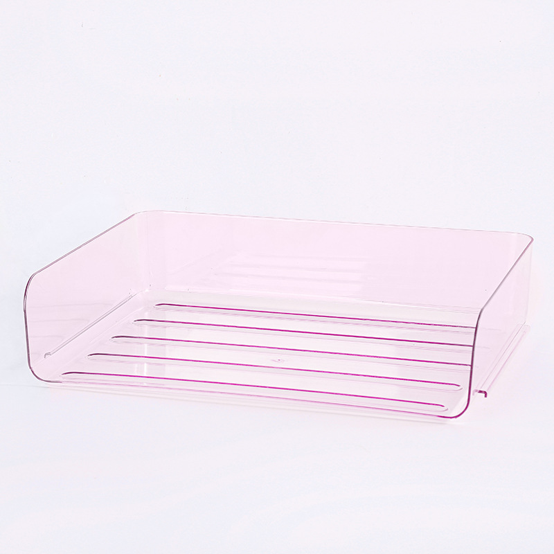 Transparent document storage rack desktop office storage box four-layer acrylic finishing box