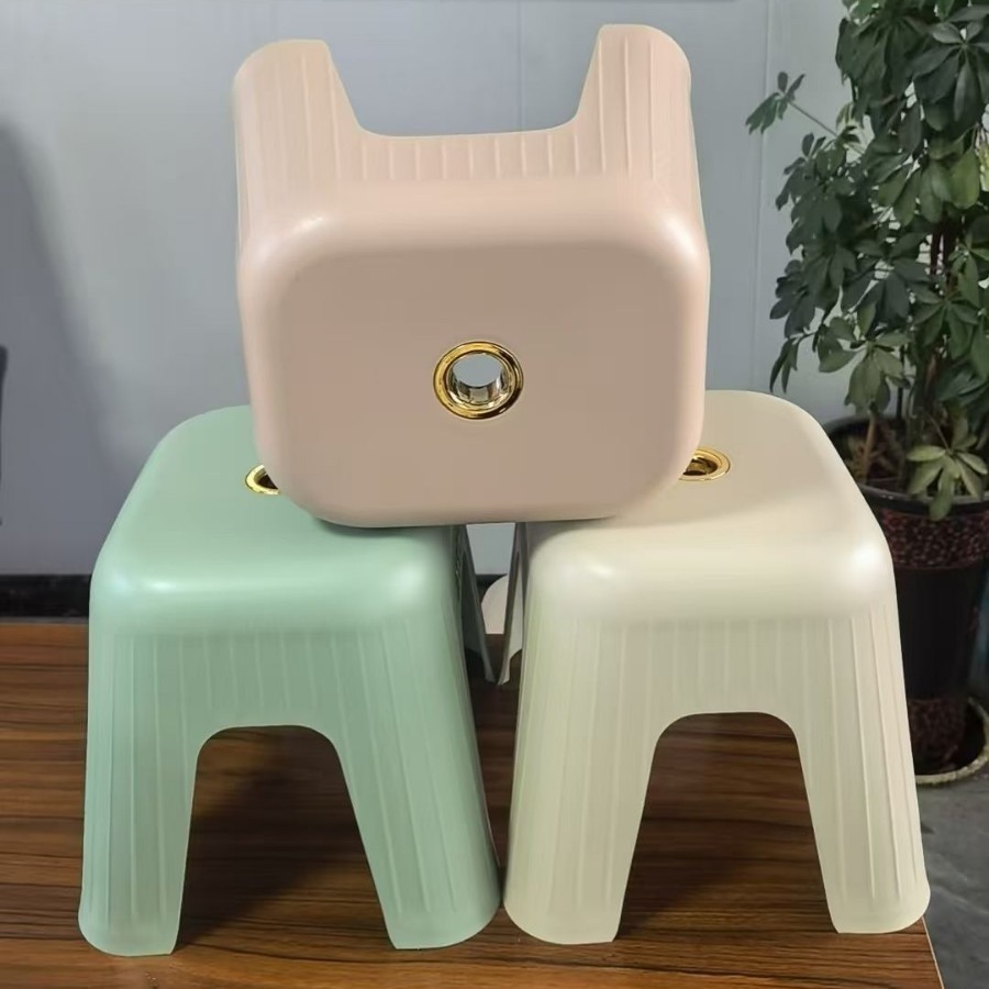 Новый утолщенный пластиковый табурет с нагрузочной способностью квадратный табурет для гостиной табурет для смены обуви в доме пластиковая скамейка для ванной на улице