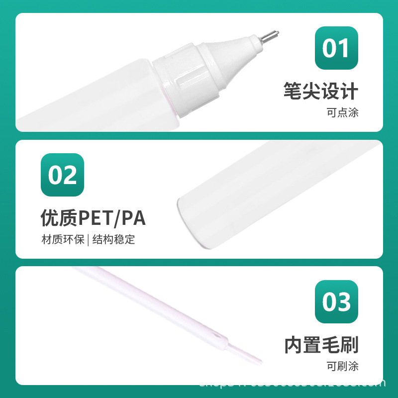 Wholesale 12ml car special paint pen accessories plastic empty bottle paint pen liquid empty bottle paint wipe pen tube