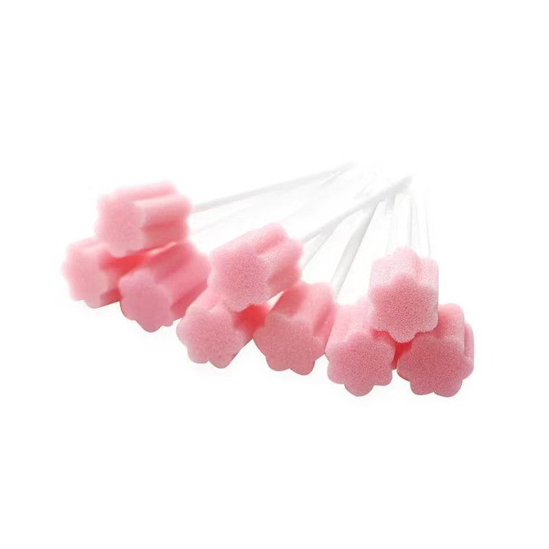 Cleaning Care Sponge Stick Dental Cleaning Sponge Suction Sponge Oral Disposable Sponge Swab Elderly Care Sponge