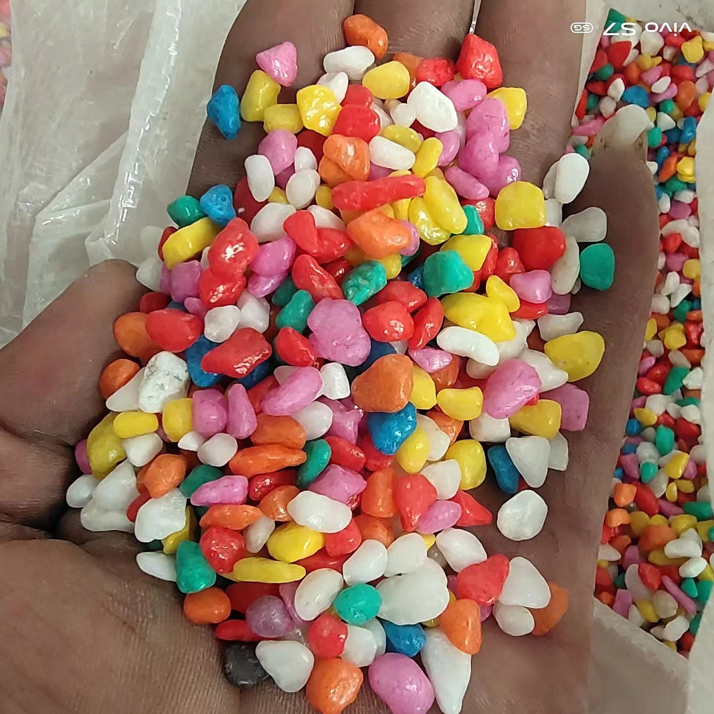 Цветной каменный горшок цветной камень маленький камень дышащий суккулент аквариум декоративная заполняющая чаша мощение камень дно