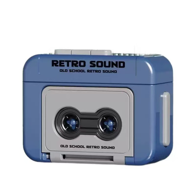 Internet Celebrity Retro Recorder Keychain Mini Music Box Gramophone Boys and Girls School Bag Recording Pendant Wholesale