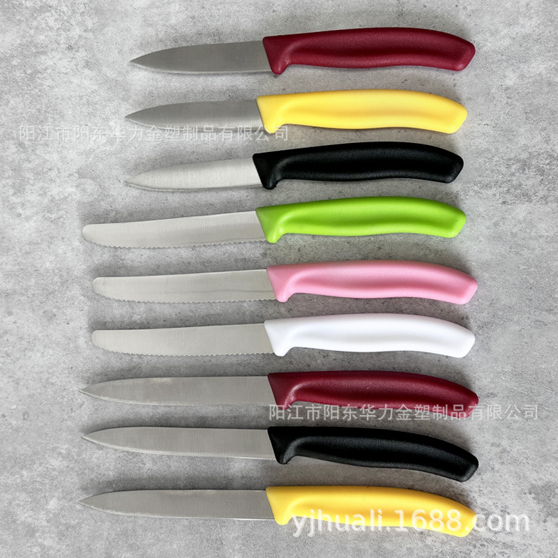 Cross-Border Stainless Steel Steak Knife Serrated Western-Style Knife Restaurant Hotel Tableware Camping Style Western Steak Knife in Stock