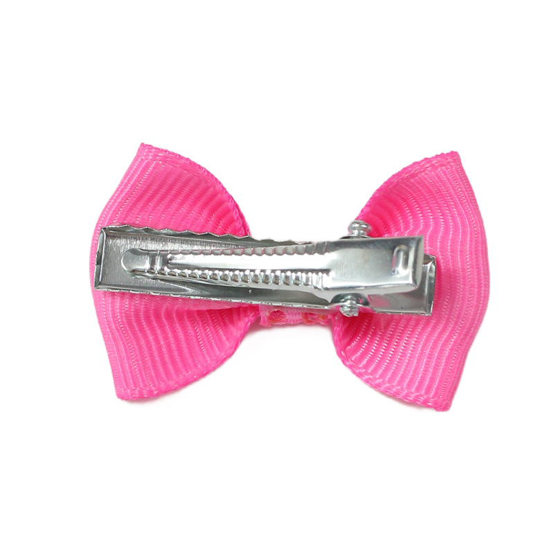Cross-border small size Pet Hairpin 4cm Rib with Mini Bow Hairpin European and American Marzis Top Clip Hair Accessories