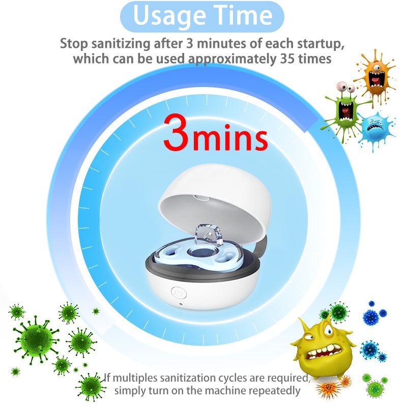 Cross-Border Wholesale Hot-Selling Portable Pacifier Sterilizer Bluetooth Headset Ultraviolet Disinfection Storage Box