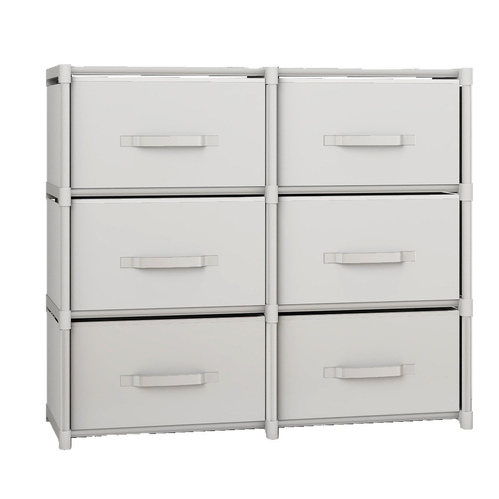 Combination Household Simple Dust-Proof Rack Clothing Storage Cabinet with Reinforced Assembly and Drawer Storage Cabinet Drawer Type