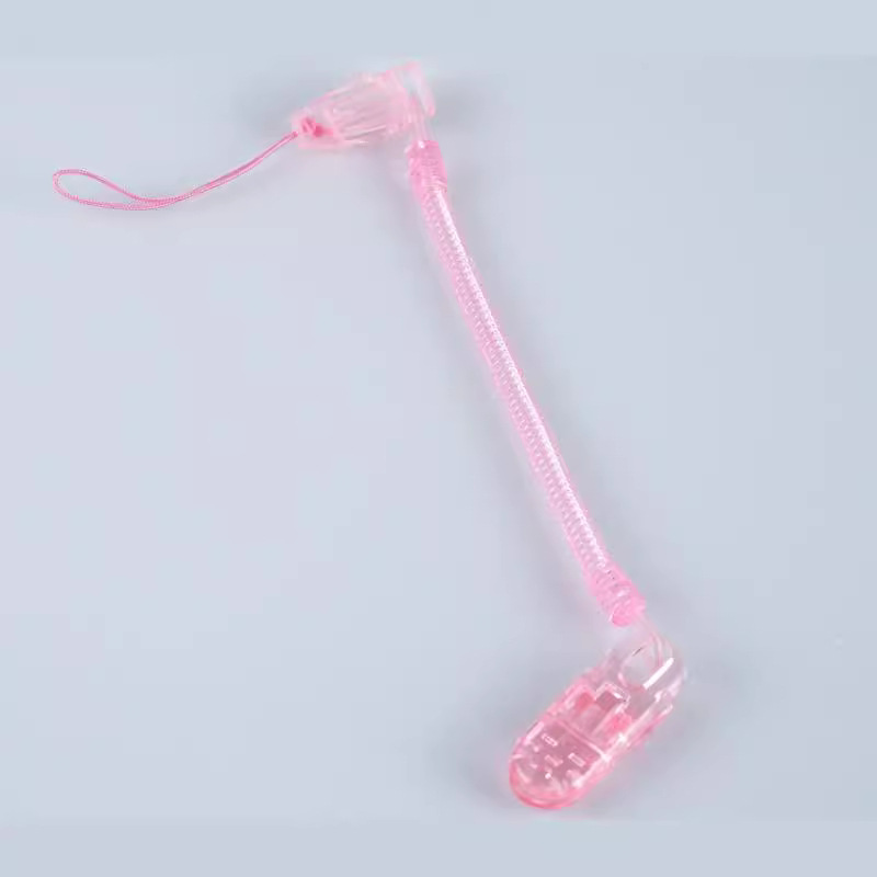 Pacifier anti-drop chain can be stretched long spring gum bite chain nipple clip retractable anti-drop chain