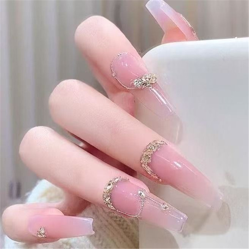 Whole Pack of Nail Art Accessories with Sparkling Champagne-Colored Mini Zircon Flat-Back Rhinestones for Nail Decoration
