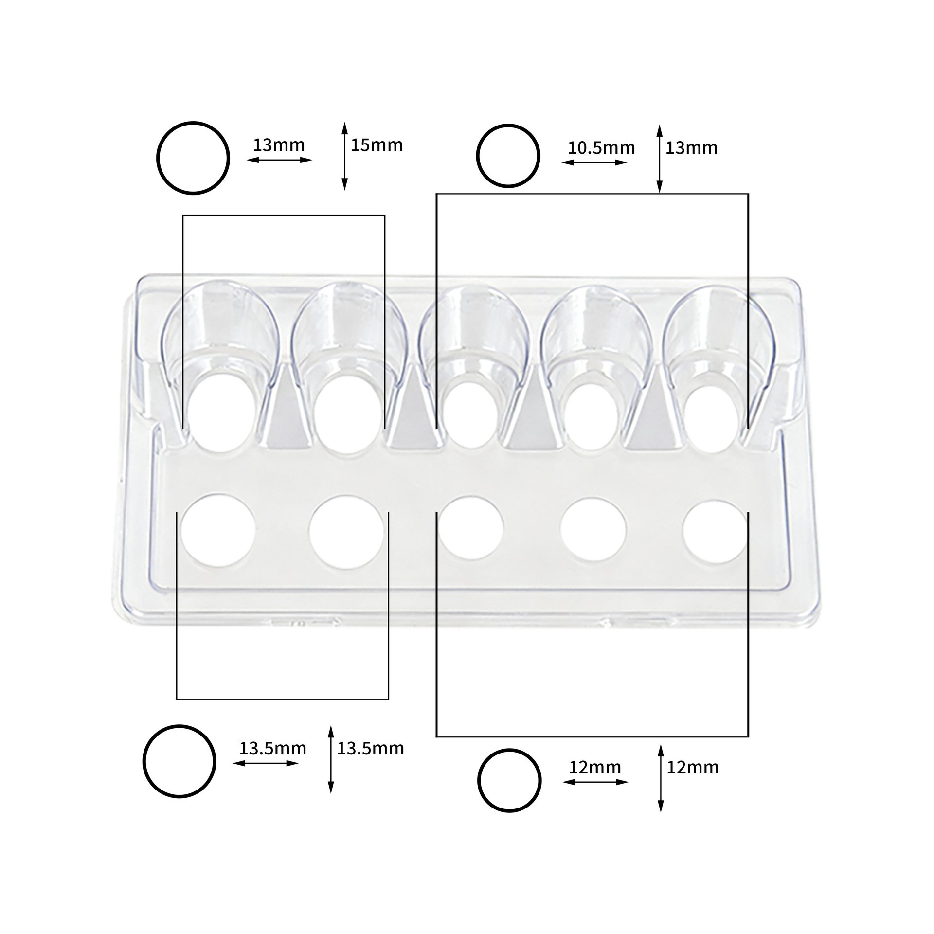 Tattoo Integrated Needle Color Mixing Rack Disposable Pigment Holder Cleaning and Placement 10 Pieces Per Box Storage Rack