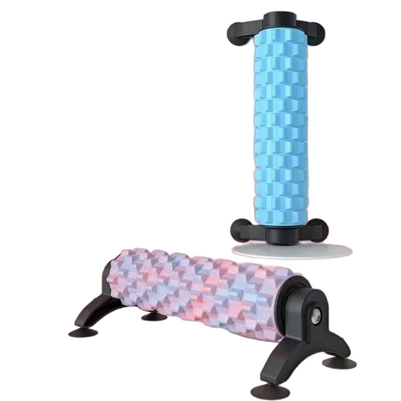 Suction Cup Detachable Stand Yoga Column Foam Shaft Relaxation Solid Roller Mace Massage Roller Slimming Leg Fitness