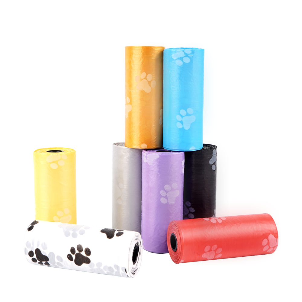 Printed pet garbage bag dispenser set dog toilet bag storage box