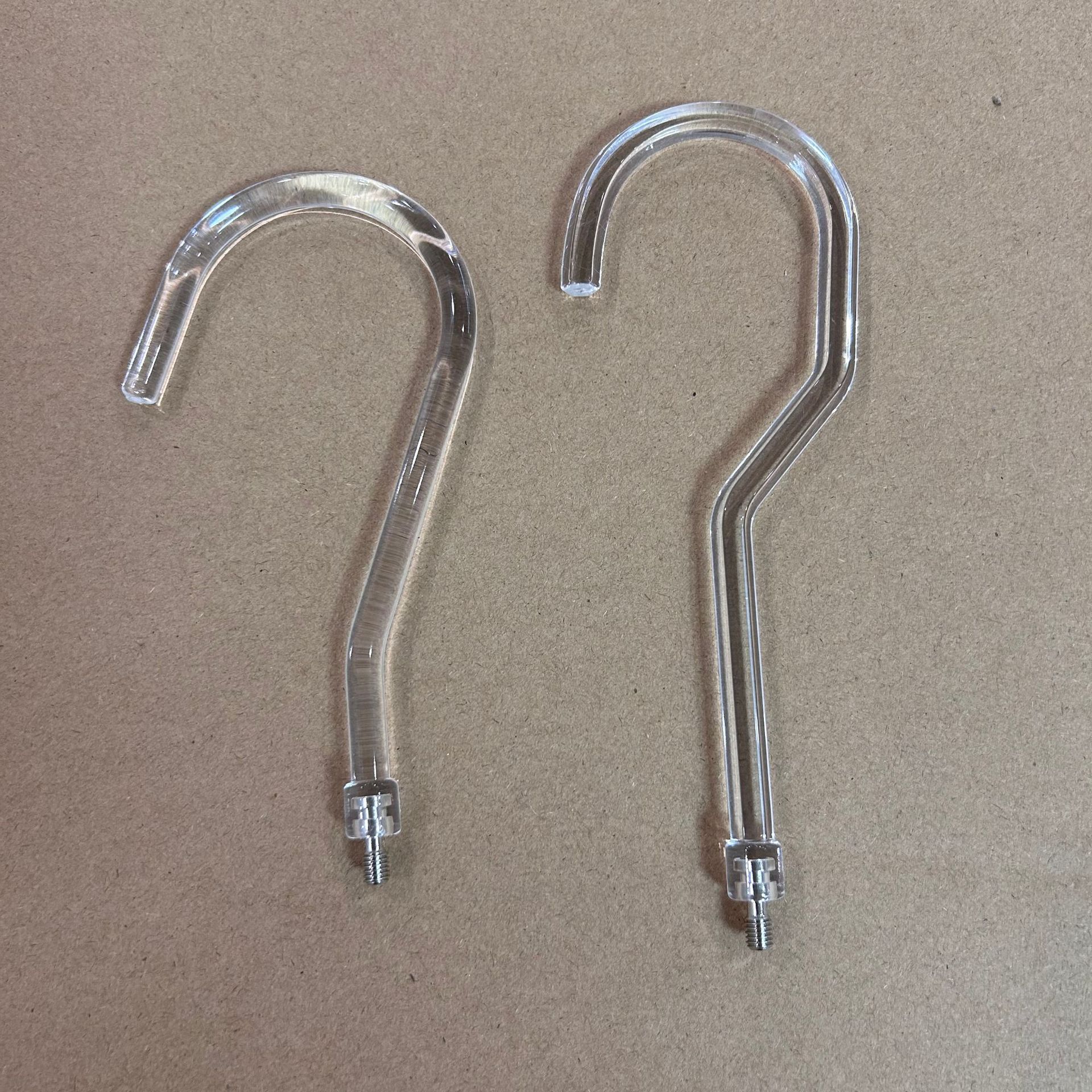 M5 Flat Hook Round Hook Fine Tooth Acrylic Cloth Hanger Hook Crystal Clothes Hanger Trouser Rack Hook Hardware Accessories Clothes Hanger Iron Hook