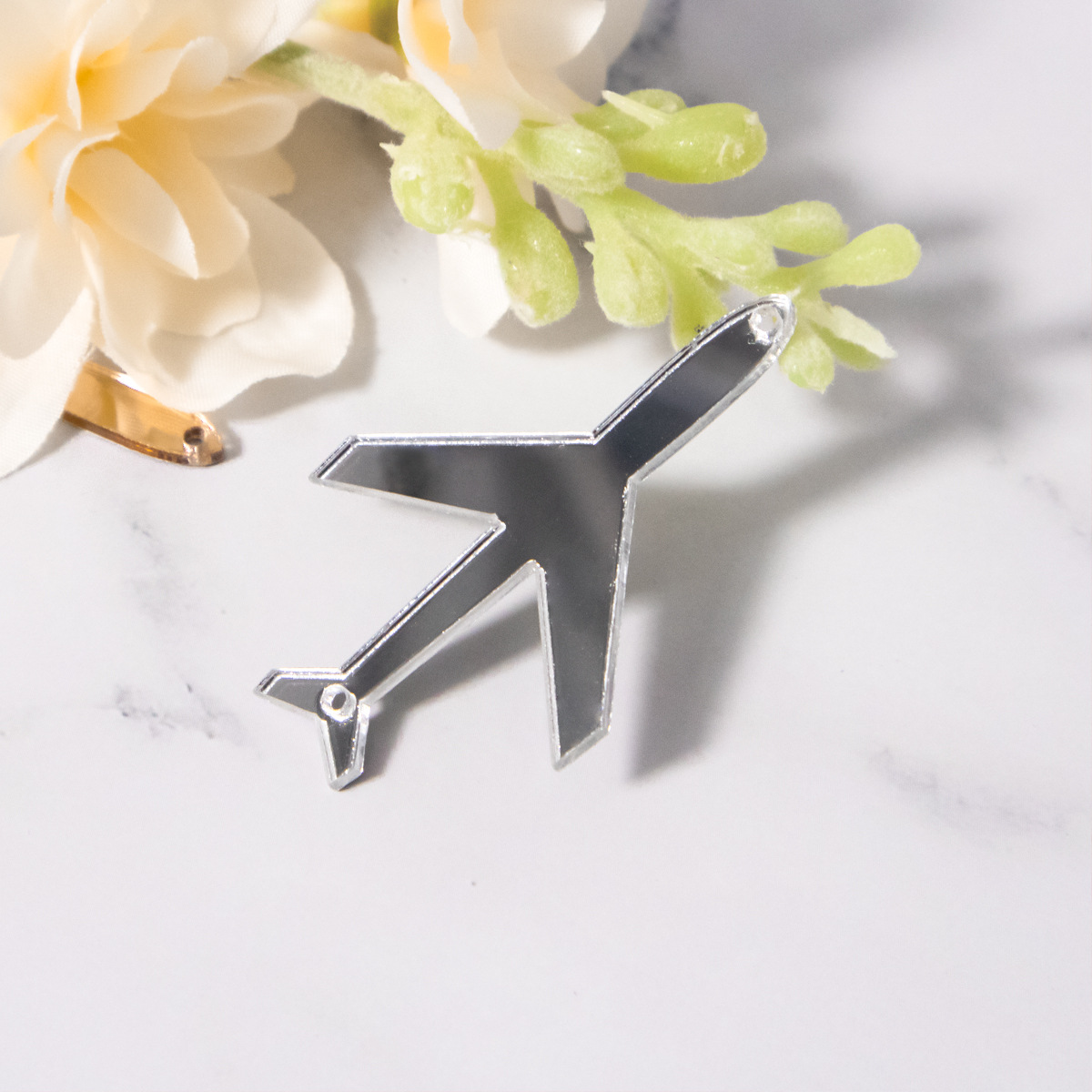 Passport Invitation Mirror Acrylic Aircraft Jewelry Special-Shaped Logo Cutting