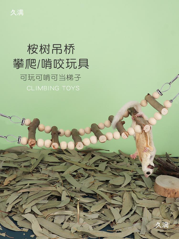 Eucalyptus Leaves, Sugar Gliders, Sugar Gliders, Teething Disinfection Pads, Eucalyptus Branches, Small Honey Cage Interior Decoration Toys