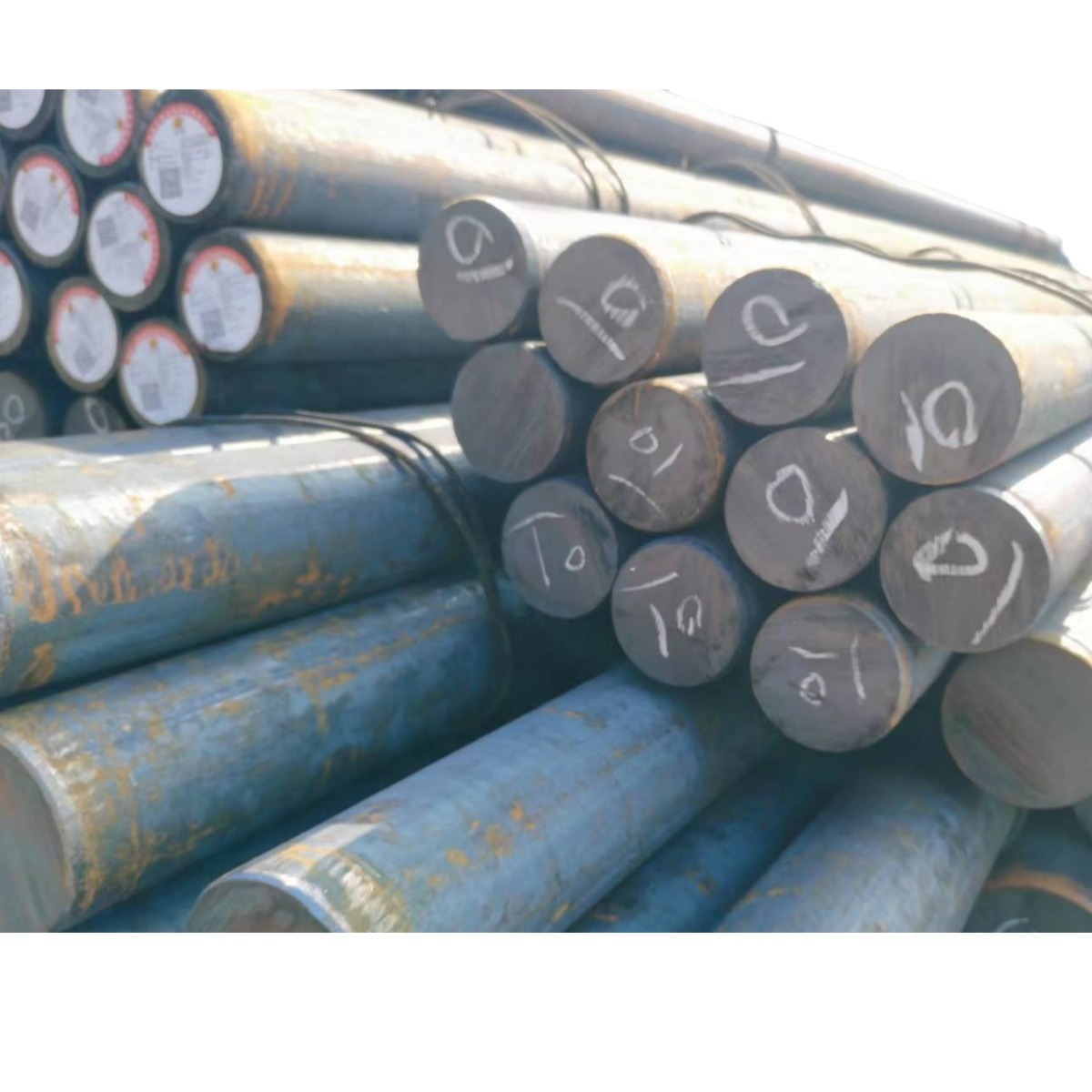 Guizhou Spot Hot-Dip Galvanized Round Steel 10-20mm Grounding Photovoltaic Factory Building 304 Round Rod 45 # Solid Round Steel