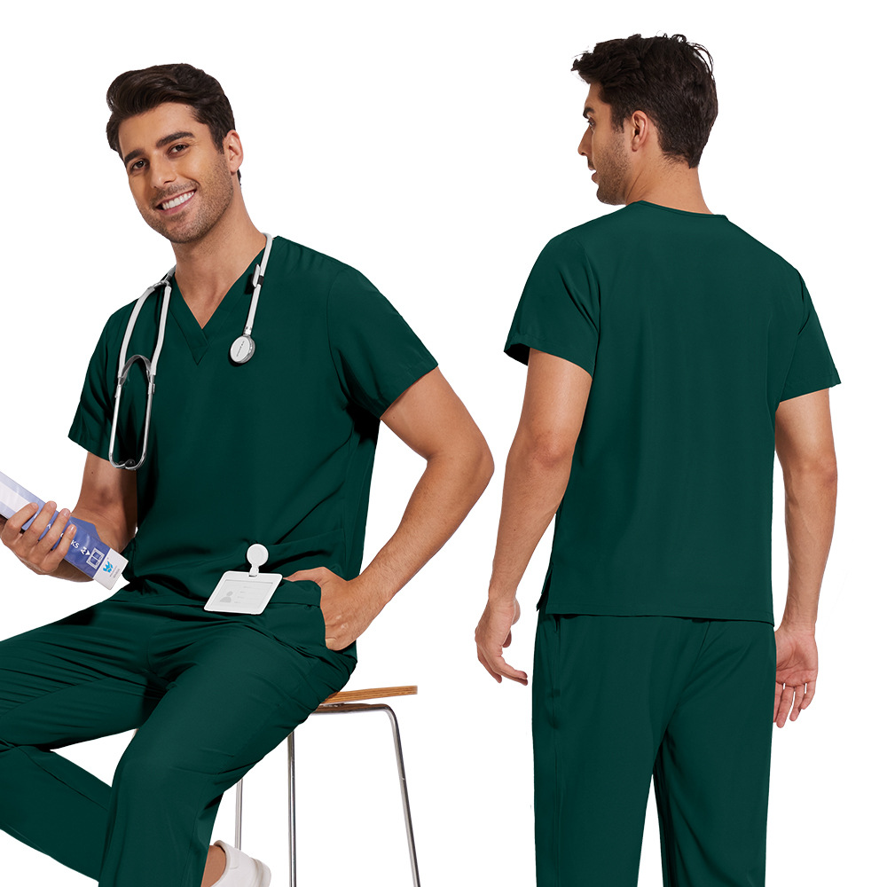 Niaahinn Basic Casual Large Size Lab Coat Beauty Salon Dental Clinic Hospital Doctor Nurse Work Clothes