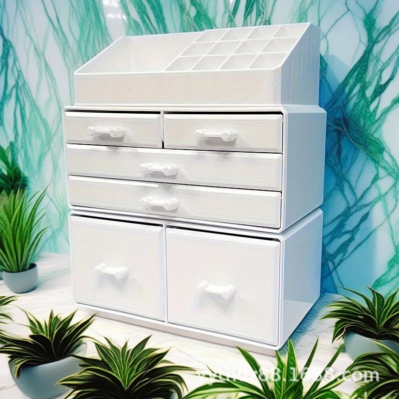 Bedside Bathroom Drawer-Type Cosmetics Storage Box Combination Set Acrylic Makeup Box Dressing Table Skin Care Product Box